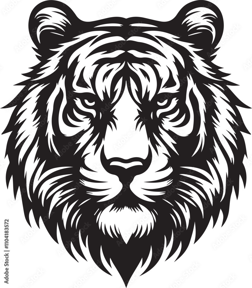 Tiger icon logo vector illustration Tiger icon logo vector illustration