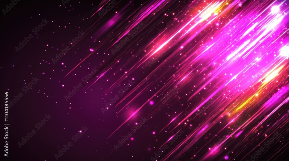 Fototapeta premium Modern Dark Pink Neon Luminous Abstract Background