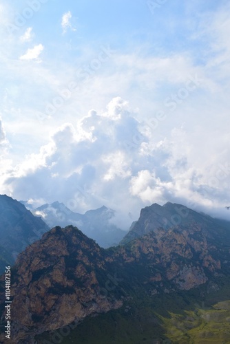 clouds over the mountain