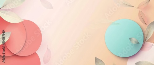 An abstract backdrop featuring vibrant circles, rendered in soft pastel hues, resembling a watercolor painting.