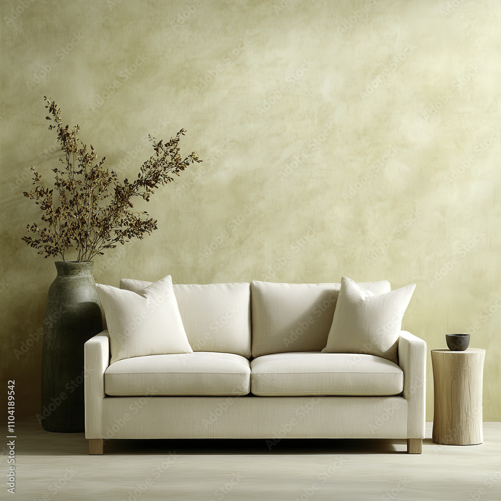 modern Scandinavian inspired living room with neutral palette modern Scandinavian inspired living room with neutral palette