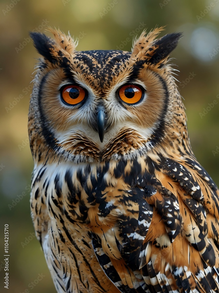 Another AI-generated owl image. Another AI-generated owl image.