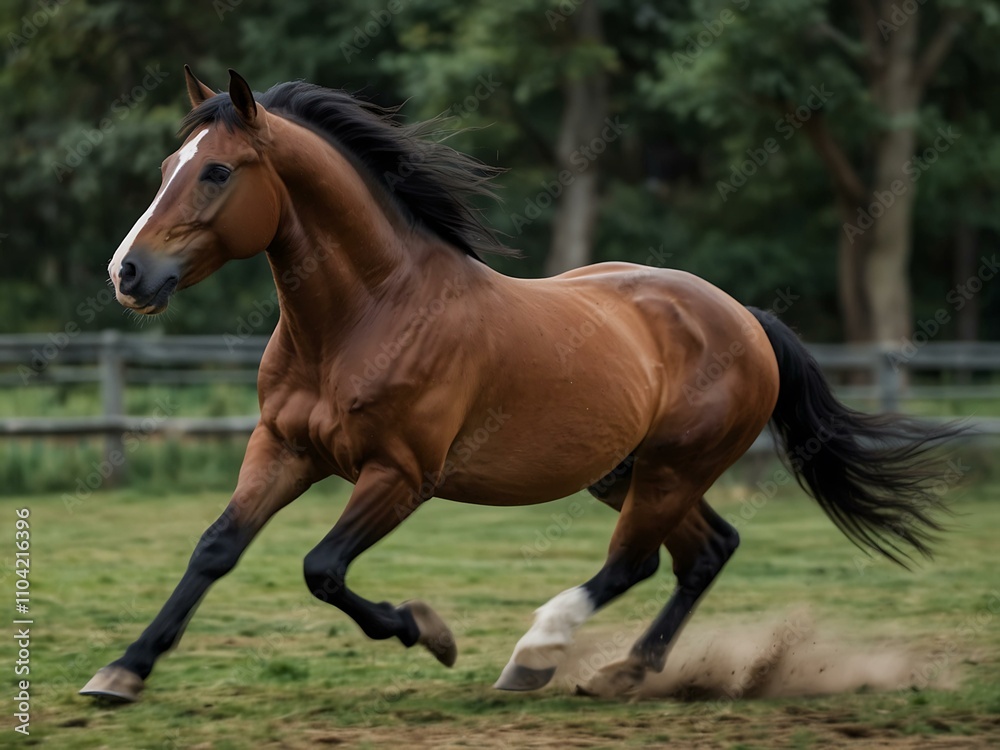 Another horse captured in motion. Another horse captured in motion.