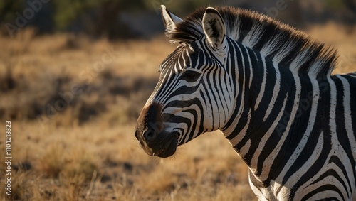 Another view of Burchell’s zebra in nature.
