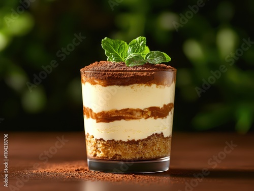Indulgent tiramisu dessert kitchen food photography indoor close-up gourmet treat