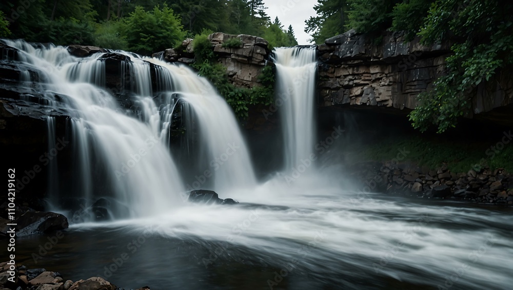 Another view of thundering waterfalls. Another view of thundering waterfalls.