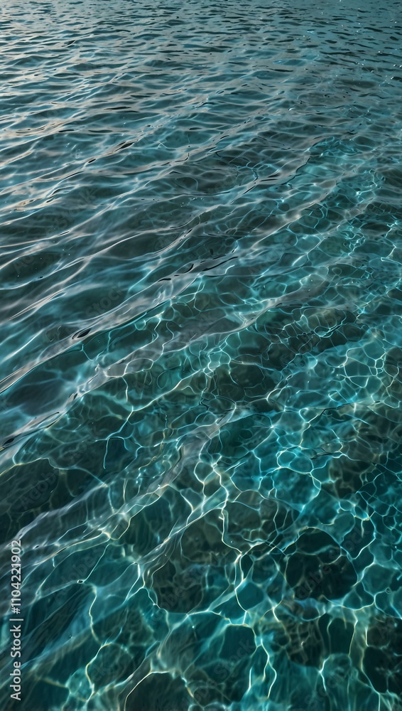 Fototapeta premium Aqua serenity, pure, calming backdrop with smooth surface.