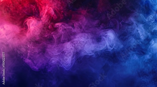 A dynamic display of colorful smoke swirling in the air, creating an abstract and vivid visual effect. 