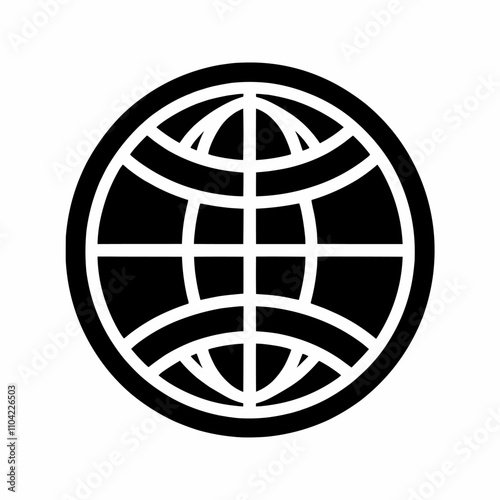 Globe Icon vector illustration, Go to web symbol icon, www symbol, Web icon, website, homepage icon set, earth clip art, globe symbol isolated white background