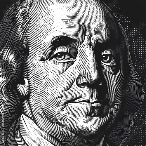 benjamin franklin US 100 dollar bill