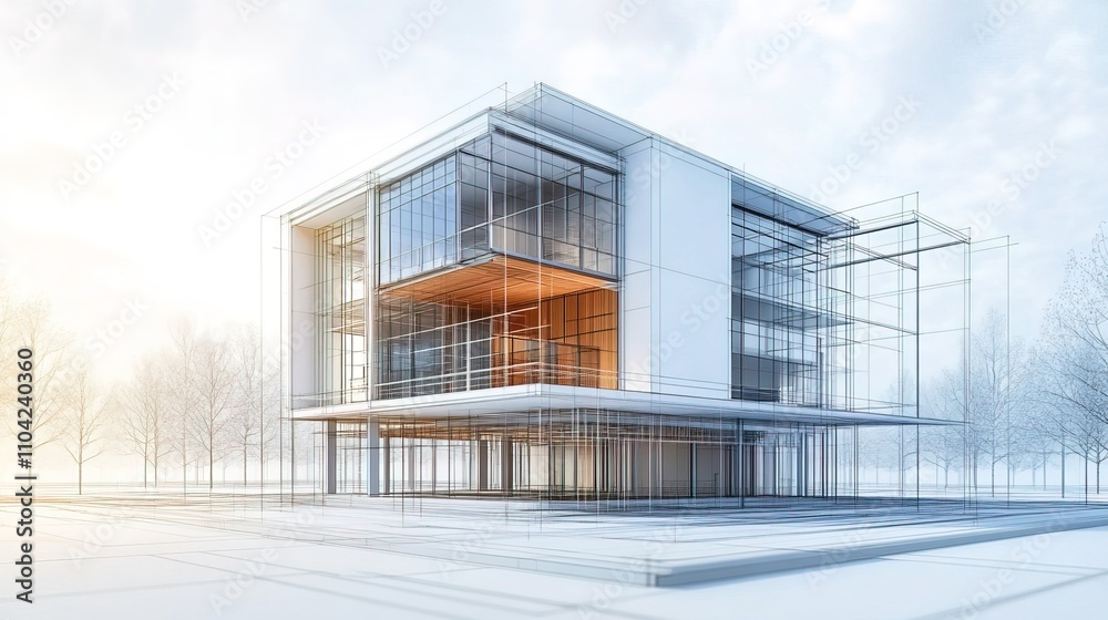 Visualizing a BIM model of a building Visualizing a BIM model of a building
