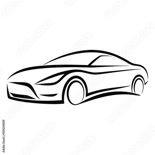 car logo coloring page illustration vector 
