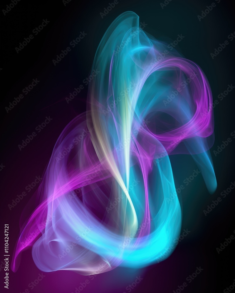 Vibrant streams of light intertwine and form elegant shapes, creating an enchanting spectacle that draws the viewer's eye into a world of ethereal beauty Vibrant streams of light intertwine and form elegant shapes, creating an enchanting spectacle that draws the viewer's eye into a world of ethereal beauty