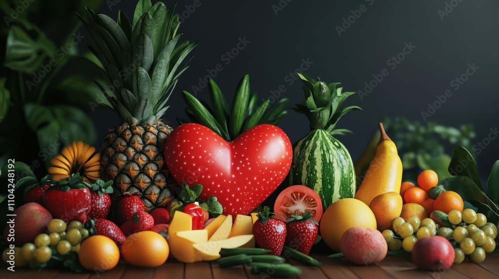 The Colorful Fruit Arrangement The Colorful Fruit Arrangement