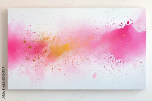 Colorful abstract background with glittering circles in soft hues of pink and blue