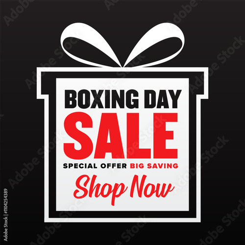 Boxing Day Modern Creative Sale banner 