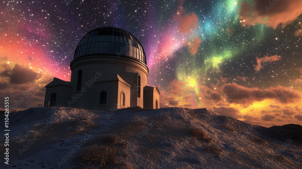 An observatory built from crystallized time where telescopes look inward instead of outward revealing universes nested within atoms while quantum mechanics equations dance like aurora borealis An observatory built from crystallized time where telescopes look inward instead of outward revealing universes nested within atoms while quantum mechanics equations dance like aurora borealis