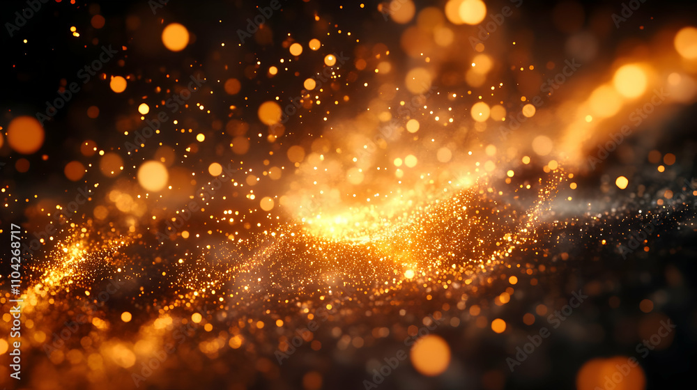Fototapeta premium Golden Glitter Abstract Background Image