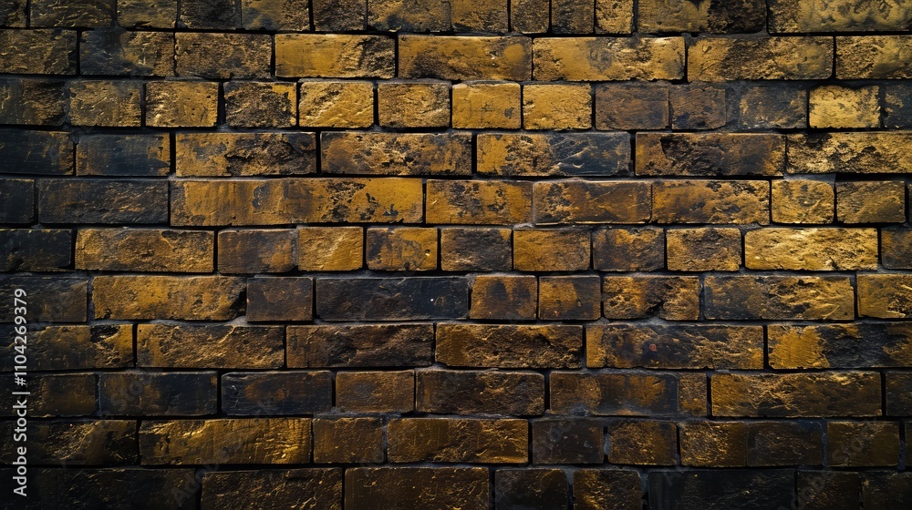 Textured wall with a blend of gold and dark tones, creating a dramatic effect. Textured wall with a blend of gold and dark tones, creating a dramatic effect.