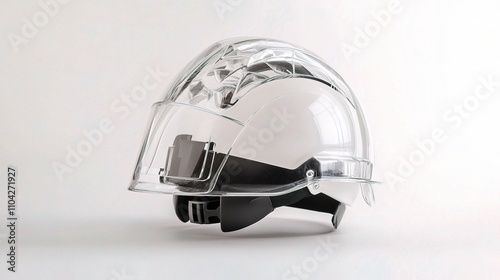 Transparent Protective Safety Helmet for Industrial Use and Work photo