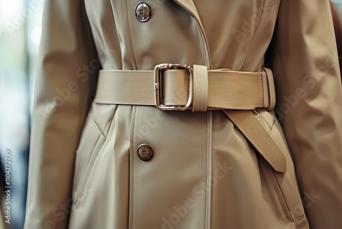 Modern female coat on a hanger