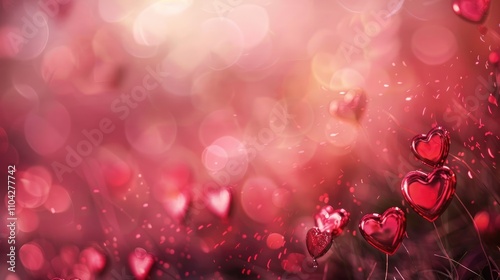 Valentine's Day background image with a blurred effect