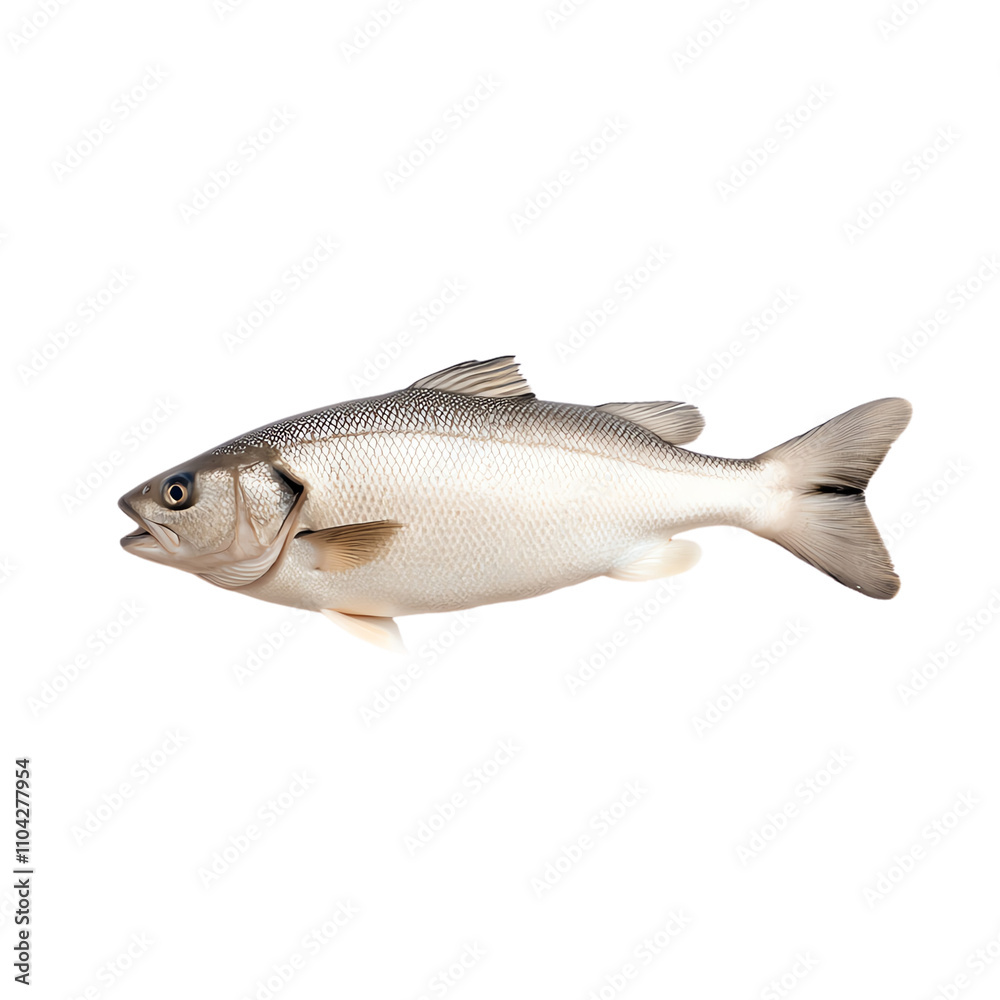 Obraz premium Fresh fish isolated on a clean background. PNG