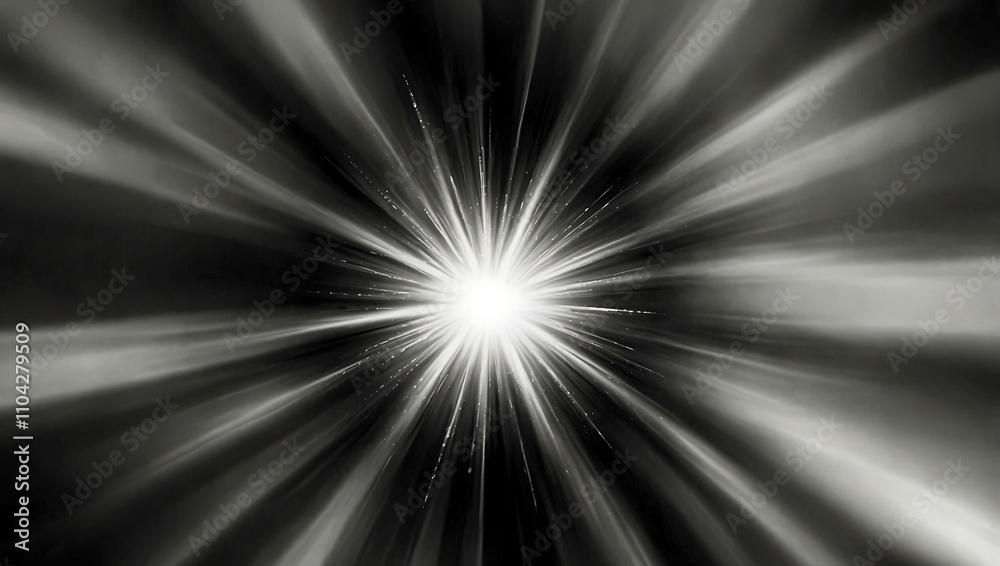 Fototapeta premium Black and white radial blurred circle background for unique visuals.