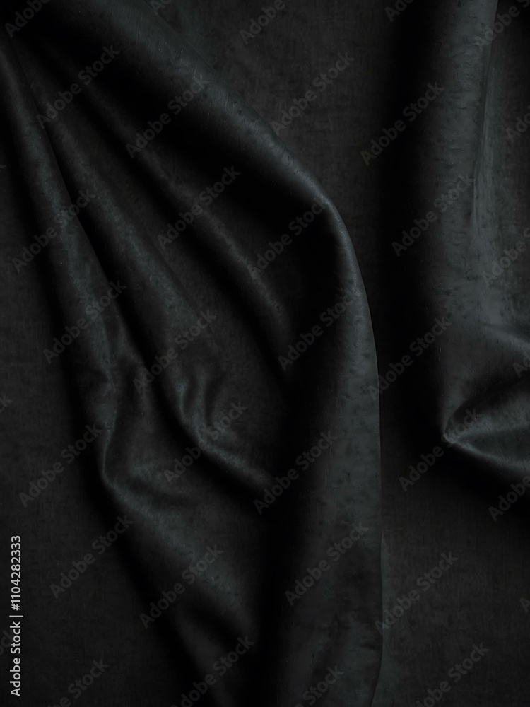 Fototapeta premium Black fabric texture.