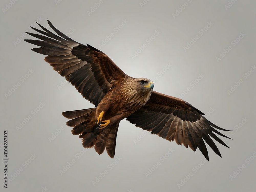 Obraz premium Black Kite transparent icon.