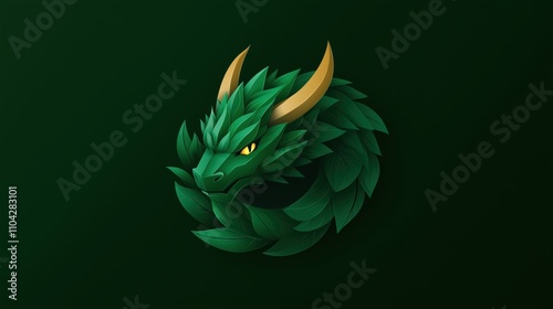 Mythical dragon logo for professional esports team branding package photo