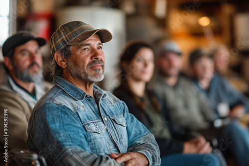 Farmers connect and share knowledge in a vibrant community gathering