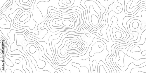 White paper curve reliefs abstract background. Abstract Topography contours map background. Pattern and Geography grid map design.