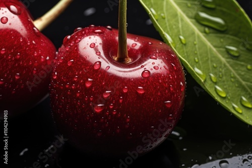 Close up of a cherry