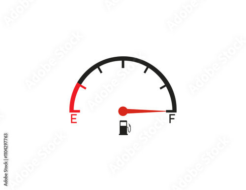 Indicator fuel icon. Vector illustration.
