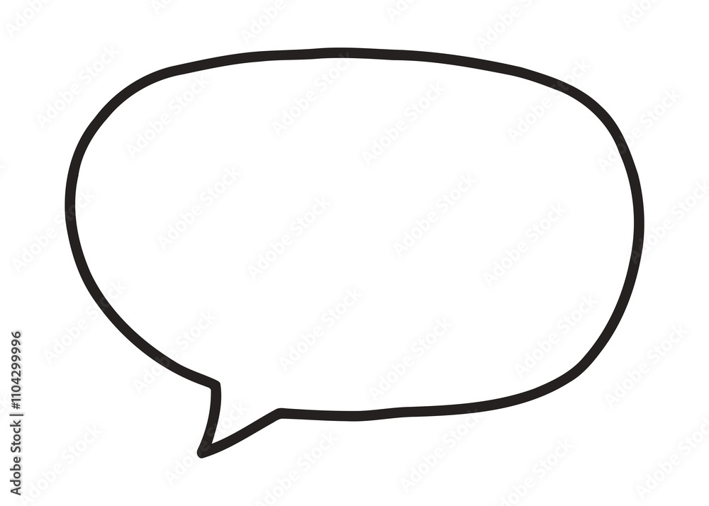Clean hand-drawn speech bubble on vibrant yellow background. Simple isolated white shape with thick black contour outline pops dramatically in minimalist style.
Clean hand-drawn speech bubble on vibrant yellow background. Simple isolated white shape with thick black contour outline pops dramatically in minimalist style.