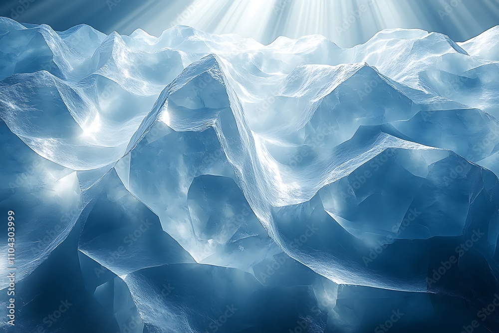 custom made wallpaper toronto digitalSunlight rays illuminate the icy depths of a glacier
