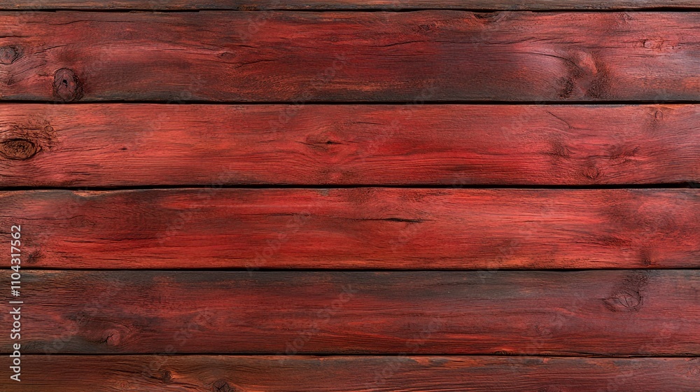 Naklejka premium Rustic Redwood Texture with Bold Red and Dark Grain Finish – Seamless Wooden Surface for Creative Interiors and Decorative Projects
