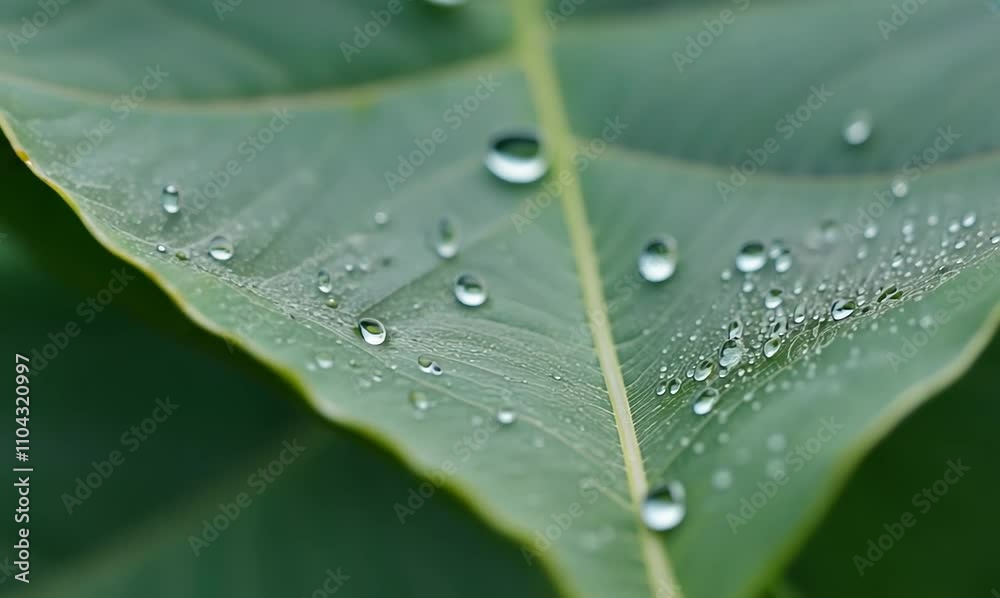 immersive macro rotation of leaf texture with droplets immersive macro rotation of leaf texture with droplets