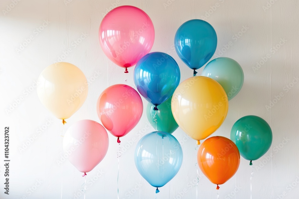 balloons on a white background balloons on a white background