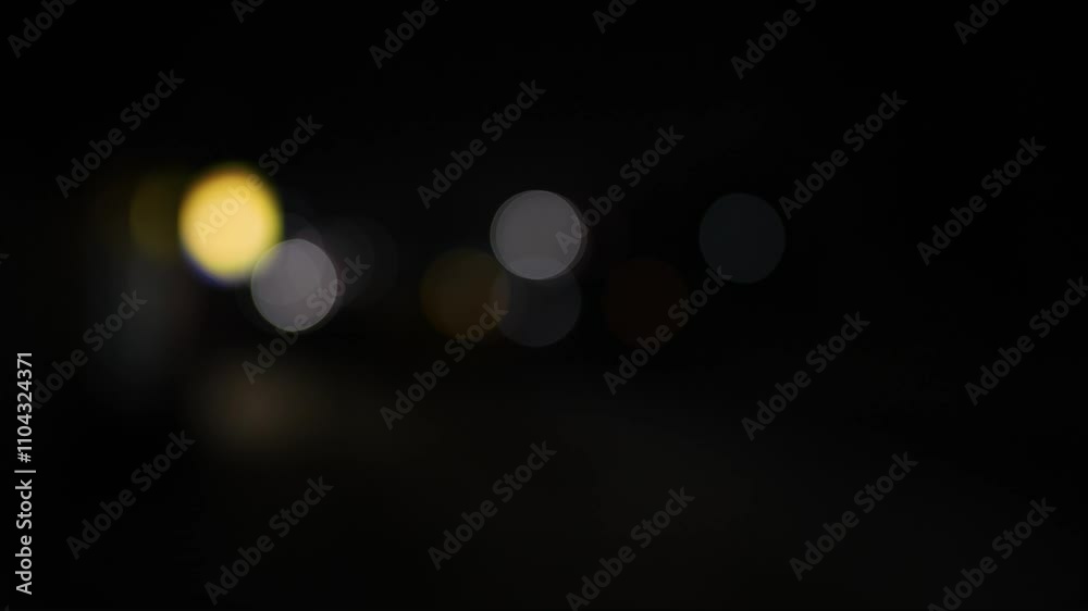 Background dark night blur bokeh road light effect