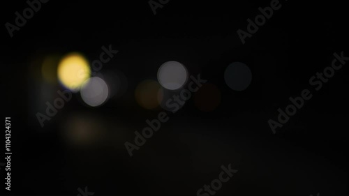 Background dark night blur bokeh road light effect