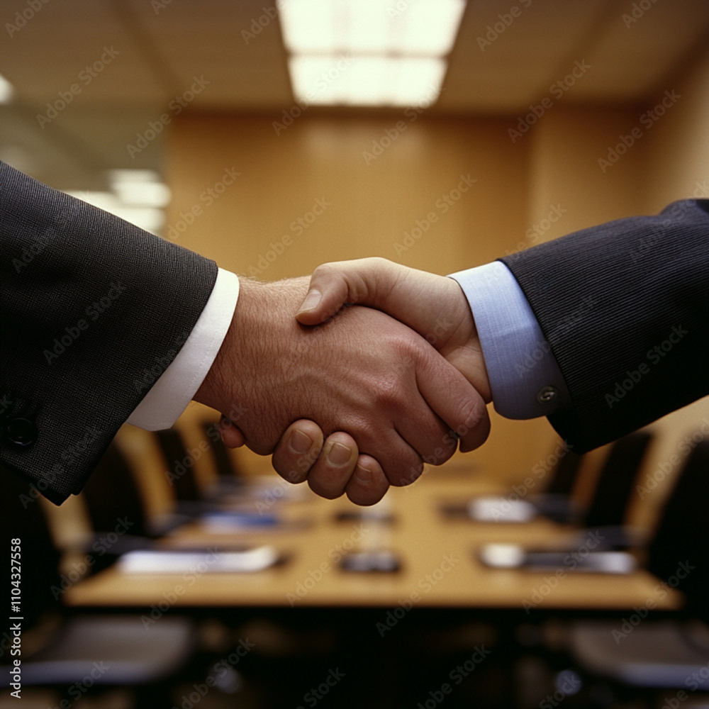 A close-up of a handshake between two businesspeople, with a blurred conference room in the background, symbolizing partnership and agreement. A close-up of a handshake between two businesspeople, with a blurred conference room in the background, symbolizing partnership and agreement.