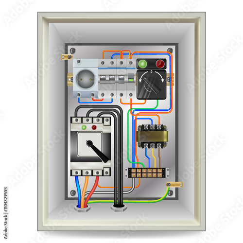 Control Panel. Production control panel and control of computer devices. Touchpad. Vector graphics