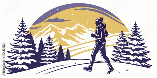 New Year fitness goals at sunrise mountain summit