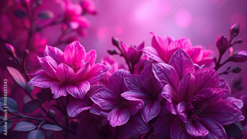 Amethyst Floral Background with Dark Pink Accents, purple background, sophisticated aesthetic Amethyst Floral Background with Dark Pink Accents, purple background, sophisticated aesthetic