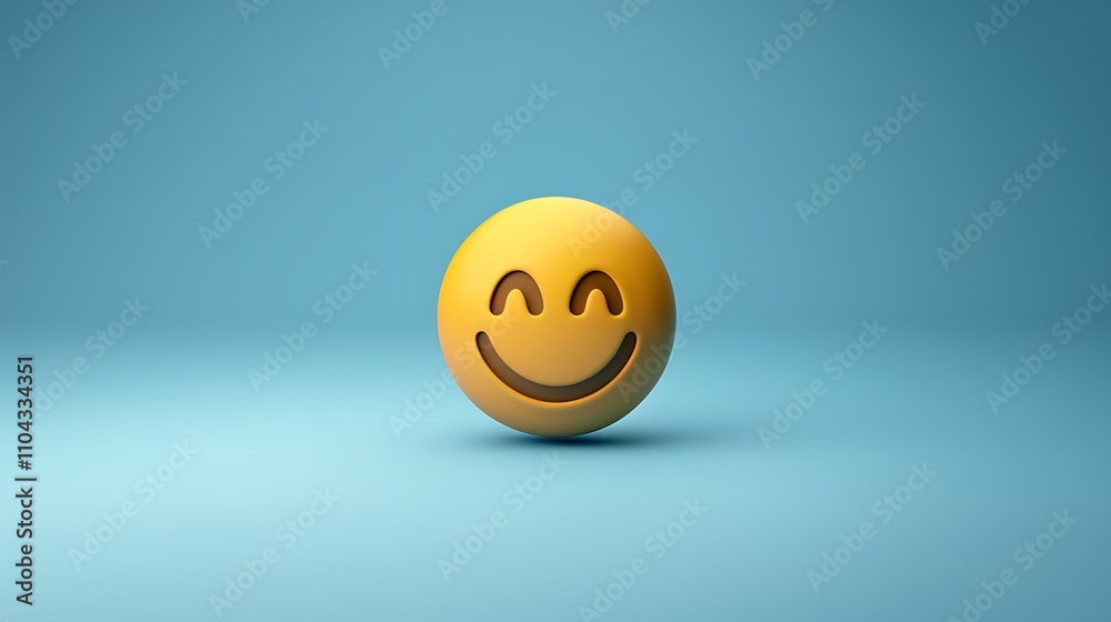 A world peace emoji on a calming blue background A world peace emoji on a calming blue background