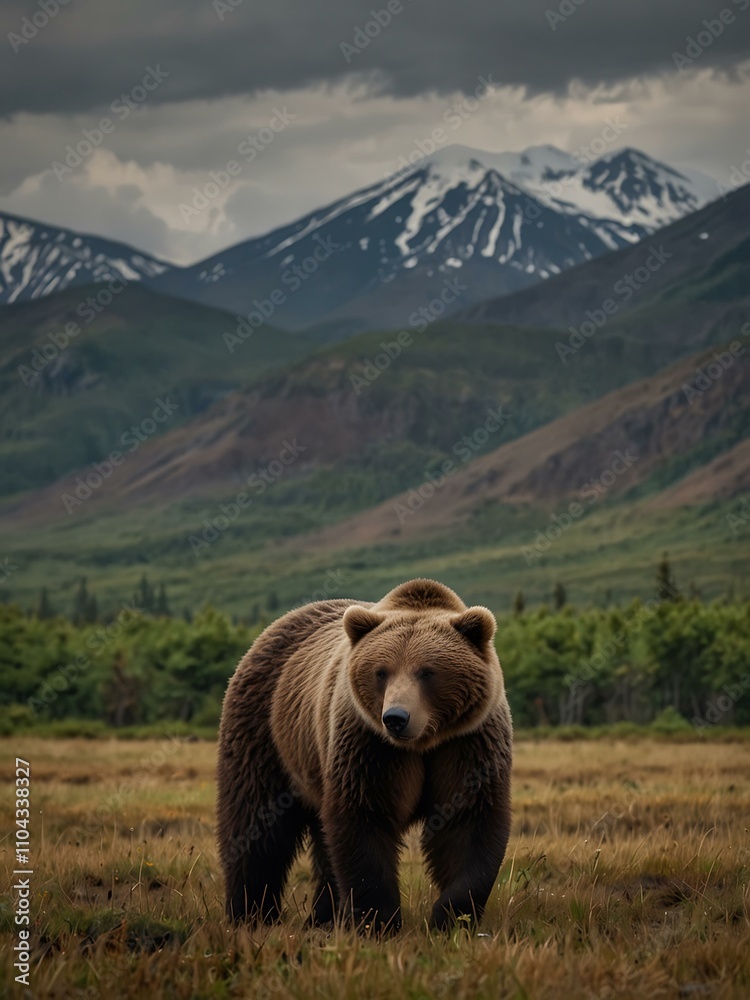 Brown bears of Kamchatka ruling the landscape. Brown bears of Kamchatka ruling the landscape.
