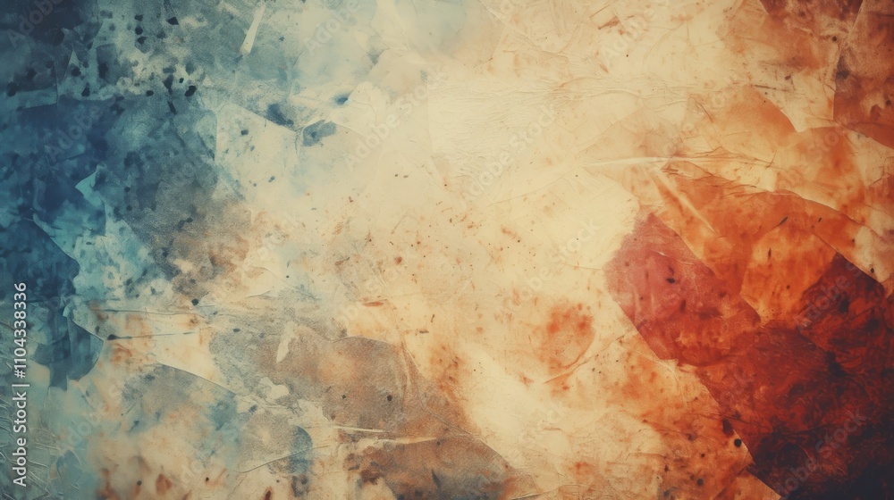 Obraz premium Processed collage of old rusty grunge texture. Background for banner, backdrop or texture for 3D mapping