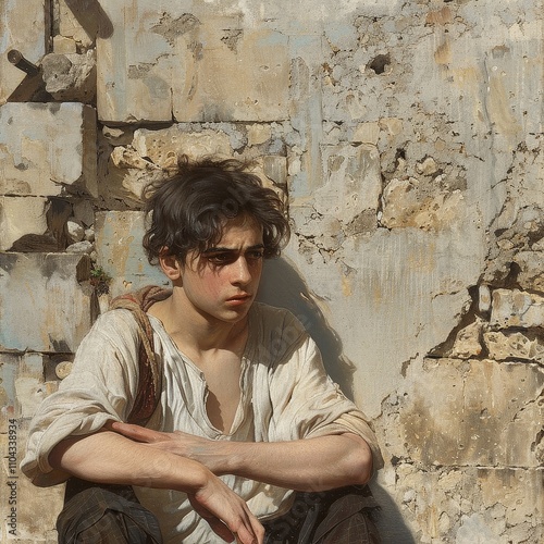 Remorseful Mediterranean Portrait